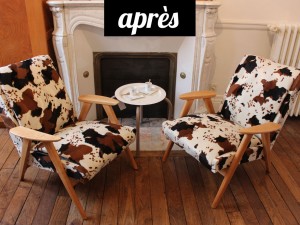 Paire de fauteuils scandinaves vintage