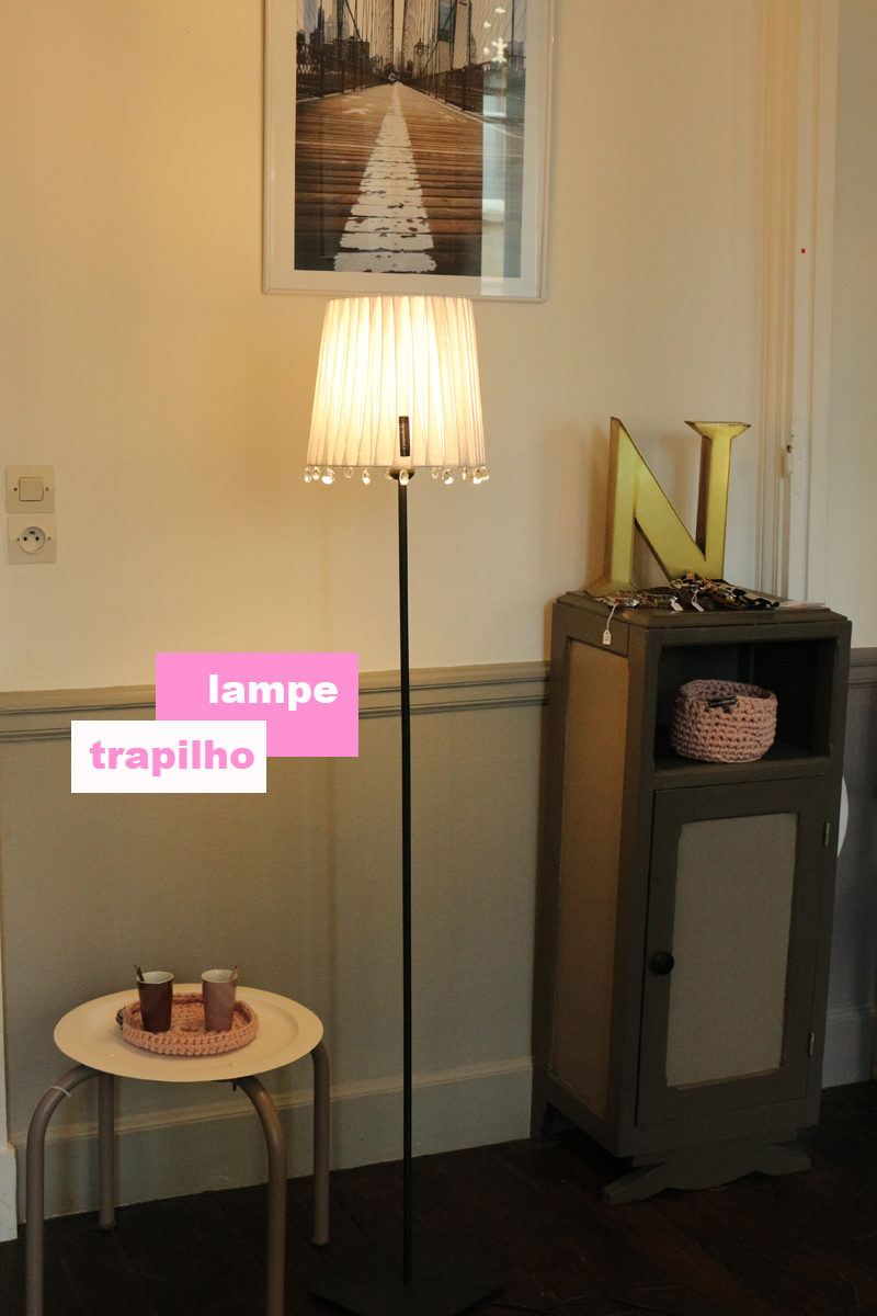 lampe trapilho blanche