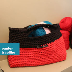 panier trapilho rouge noir